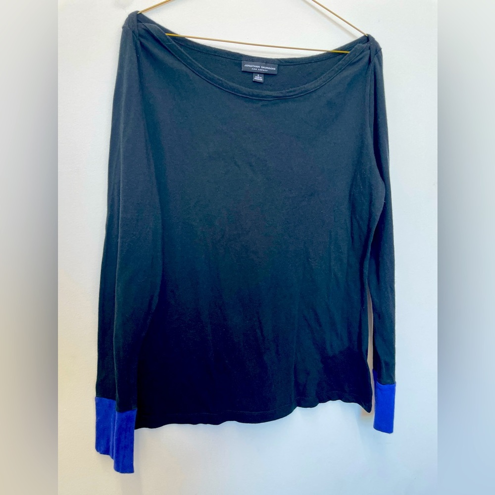 Jonathan Saunders for Target Boat Neck Black Top